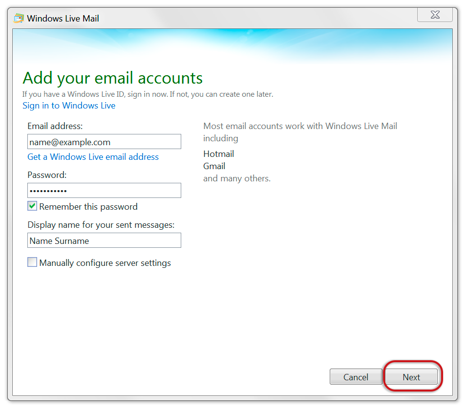 Server Address For Hotmail On Mac Yosemite